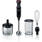 Ergomixx 1000W El Blender Seti, Şık Siyah Renk, Pratik Kullanım. - Ahşap