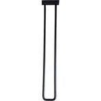 Ergonomi Market 60 cm Beher Model Siyah Dik Tarz Rustik Sehpa Masa Ayak