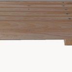Ergonomi Market Masa Altı Doğal Ahşap Ayak Desteği Standart Ebat 12 cm Yükseklikte 50 cm x 40 cm