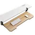 Ergonomi Masa Genişletici TepsiAltında Masa Klavye Tepsisi Bilek Desteği Kolay Kurulum Fare ve Klavye Tepsisi Kelepçe Bilgisayar Dirsek Kol Desteği için Ayarlanabilir Raf 20 kg Yük Kapasitesi (