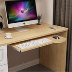Ergonomi Masa Genişletici TepsiErgonomik Yüksekliği Ayarlanabilir Ahşap Klavye Tepsisi Masa Altı Raf Sürgülü Çekmeceli Masa Genişletici, Klavye ve Fare Günlüğü için Renk 70 x 26 cm