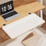 Ergonomik Danışma Uzatma Tepsisi 90 ° Katlanabilir Klavye Platformu SpaceSaving Masası nizer NonDrilling Su Geçirmez Taşınabilir Ofis Aksesuarı Ayarlanabilir Çalışma Alanı Çözümü