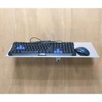 Ergonomik duvara monte klavye tepsi ve fare raf teleskopik klavye askı yerden tasarruf ayarlanabilir bilgisayar iş istasyonu aksesuarları