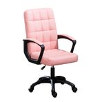 Ergonomik Ev Ofis Masası Sandalye Tekerlekler ve Kollar Ayarlanabilir Yükseklik PU Deri Bilgisayar Görev Koltuğu Rahat Vanity Ofis Oturma