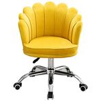 Ergonomik Ev Ofis Masası Sandalyesi Taraklı Sırtlık Dolgulu Döner Koltuk ve Tekerlekler Çalışma ve Çalışma için Rahat Ayarlanabilir Tekerlekli Ofis Koltuğu