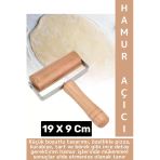 Ergonomik Kolay Tutuş Pizza Kurabiye Hamur Şekillendirici Hijyenik Doğal Ahşap Hamur Açma Rulosu