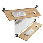 Ergonomik Masa Genişletici Tepsisi, Klavye ve Fare Tepsisi Üzerinde Ayarlanabilir Kelepçe Bilek Desteği Ergonomik Masa Genişletici Raf Bilgisayar Dirsek Kol Dayama Kolay Kurulum 20 kg Yük Kapasitesi