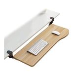Ergonomik Masa Genişletici TepsisiAyarlanabilir Kelepçe Masa Bilek Destek Tepsisi Ergonomik Klavye ve Fare Tepsisi Kolay Kurulum ve 20 kg Yük Kapasitesi ile Masa Genişletici Raf