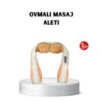 Ergonomik Ovmalı Masaj Aleti – Isıtmalı, Yoğurmalı, Boyun Ve Bel Rahatlatıcı Masaj Makinesi