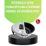Ergonomik Sebze Rendeleyici Süzgeç Hazneli Dilimleyici - Lisinya