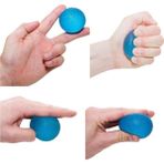 Ergonomik Silikon Yumurta El Yayı ve Stres Topu - El, Parmak ve Bilek Güçlendirici Egzersiz Topu - Mavi