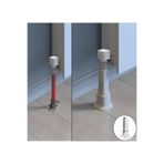 ERGÜL Beyaz Radyatör Boru Gizleme Ayağı Tekli Petek Aksesuarı 6 Cm - 16 Cm Arası Ayrlanabilir (6 Adet)
