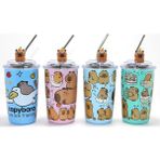 Ergün Collection Capybara Figürlü Isı Muhafazalı Metal Pipetli Paslanmaz Çelik Kupa