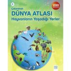Ergün Collection Çıkartmalı Dünya Atlası / Hayvanların Yaşadığı Yerler
