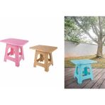Ergün Collection Katlanır Rattan Sehpa Dayanıklı Plastik Balkon Bahçe Kamp Sehpası
