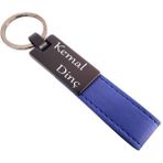 Ergün Collection Lacivert Deri Metal Anahtarlık