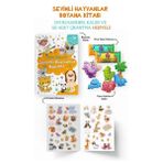 Ergün Collection Sevimli Hayvanlar Boyama Kitabı - Oyun Hamurlu - 3 Yaş +