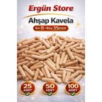 Ergün Store Ahşap Kavela Pimi 8X35 mm (25-50-100 Adet) - 25 Adet