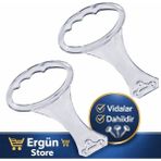 Ergün Store Baza Tutma Kolu Şeffaf Baza Kulp Baza Kaldırma Aparatı ( Esnek Plastik ) 2 Adet - -
