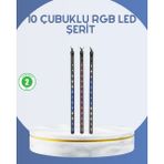 Ergün Store Dış Mekan LED Kayan Yıldız Işığı 10 Çubuk Aydınlatma - Lisinya