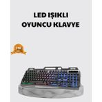 Ergün Store Profesyonel Oyuncu Klavye Mouse Seti – Rgb Işıklı, Türkçe Q, Dpı Ayarlı, Dayanıklı Gövde - Lisinya
