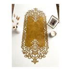 Ergüven Home Hardal Sarısı Süet Kumaş Runner 40x100 Cm Sehpa Boyu - Modern Tasarım