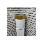 ERHAN FLOWERS Beyaz Darbuka Saksı 40×30 Beyaz_40×30