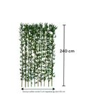 ERHAN FLOWERS ÇİÇEK & DEKORASYON 240 Cm Yapay Bambu Dogal Govde Yogun Yaprak ypy.agç.00439