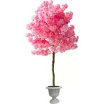 ERHAN FLOWERS ÇİÇEK & DEKORASYON Pembe Yapay Ağaç Bahardalı 180 Cm Nergiz Plastik Saksı ypy.agç.00268