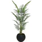 ERHAN FLOWERS ÇİÇEK & DEKORASYON Yapay Areka 3 Gövdeli 180 Cm Siyah Gold Saksı ypy.agç.00073