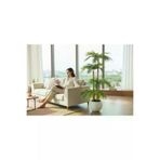 ERHAN FLOWERS erh.1672 Yapay Palmiye Ağacı Bambu 4 Gövdeli 36 Yaprak 145 Cm Beyaz Küre Saksılı