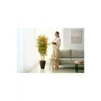 ERHAN FLOWERS erh.1691 Yapay Bambu Ağaç 160 Cm 6 Dallı Yogun Yaprak Lilyum Siyah Saksı