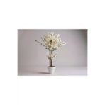 ERHAN FLOWERS erh.2141 Yapay Salon Çiçegi Yapay Ağaç Beyaz Bahar Dalı 140 Cm Beyaz Plastik Saksı