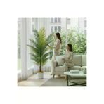 ERHAN FLOWERS ERH-A-1257 Yapay Areka Palmiyesi Beyaz Gold Saksı 180 Cm