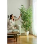 ERHAN FLOWERS ypy.bmb.165 Yapay Bambu Ağacı Yogun Yaprak Plastik Saksıda 165 Cm