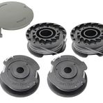 ERHUO 4 Paket Strimmer Makara Hattı, 1 Paket Yedek Strimmer Makara Kapağı Strimmer LineΦ1.65mm 16 ft/4.9m F016F04557 Bosch ART 23/26 SL Çim Makası ile Yedek Strimmer Makara Kapağı