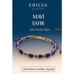 Erilsa Sentetik Sertifikalı Mavi Safir Taşı Bileklik – Şifa Enerjisi Yayan El Yapımı Özel Takı