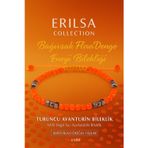 Erilsa Sertifikalı Bağırsak Flora Denge Enerji Bilekliği - Turuncu Aventurin Terahertz Doğal Taş 4 mm