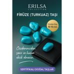 Erilsa Sertifikalı Doğal Firuze (Turkuaz) Taşı Kütle 10-15 mm – Şans ve Huzur Taşı