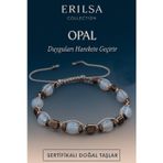 Erilsa Sertifikalı Doğal Opal Taşı Bileklik – Duyguları Canlandıran El Yapımı Şık Tasarım Takı
