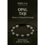 Erilsa Sertifikalı Doğal Opal Taşı Bileklik – Huzur ve Dinginlik Kaynağı