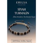 Erilsa Sertifikalı Doğal Siyah Turmalin Taşı Bileklik – Negatif Enerjiyi Arındıran Şık El Yapımı Takı