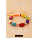 Erilsa Sertifikalı Dorika Firuze Mercan Renkli Turkuaz Taşı Bileklik – Enerjini Renklerle Yenile