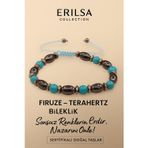 Erilsa Sertifikalı Firuze Terahertz Taşı Bileklik – Sonsuz Enerjini Hisset, Nazarını Koruma Altına Al