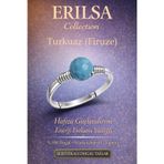 Erilsa Sertifikalı Hafıza Güçlendirme Enerji Yüzüğü – Turkuaz Firuze Ayarlanabilir İnce İkizler Kova Burcu