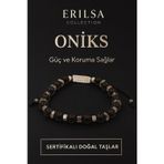 Erilsa Sertifikalı Ham İşlenmemiş Oniks Taşı Bileklik – Güç Koruma ve Kalkan