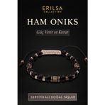 Erilsa Sertifikalı Ham İşlenmemiş Oniks Taşı Bileklik – Güç Veren Kötülüklerden Koruyan El Yapımı Takı