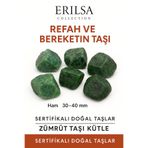 Erilsa Sertifikalı Ham İşlenmemiş Zümrüt Taşı Kütle – El Taşı Kalpten Gelen Şifa ve Ruhsal Yenilenme