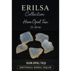 Erilsa Sertifikalı Ham Opal Taşı 25–30 mm – Içsel Işığı Güçlendiren Doğal Taş - Siyah