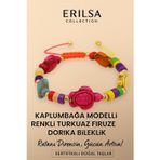 Erilsa Sertifikalı Kaplumbağa Dorika Turkuaz Firuze Taşı Bileklik – Direncini Artır Hayat Enerjini Koru